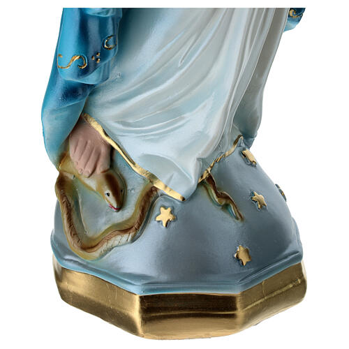 Statua Madonna Miracolosa 50 cm in gesso madreperlato 7