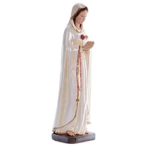 Mary Rosa Mystica statue in pearlized plaster 70 cm 4