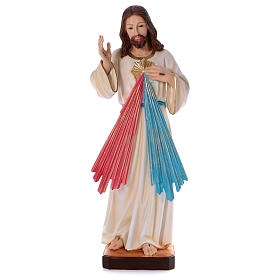 Divine Mercy statue in pearlized plaster 90 cm