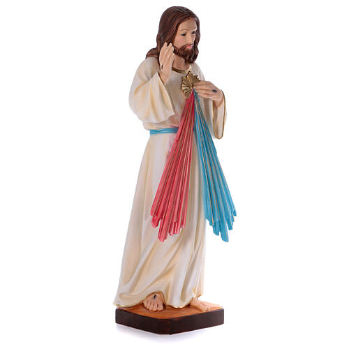 Figura Jezus Miłosierny gips perłowy 90 cm 4