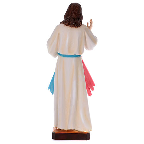 Figura Jezus Miłosierny gips perłowy 90 cm 5