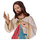 Figura Jezus Miłosierny gips perłowy 90 cm s2
