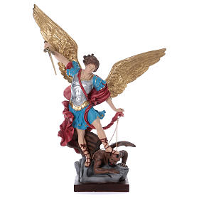 St. Michael statue in plaster 100 cm