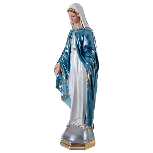 Our Lady of Miracles 60 cm in mother-of-pearl plaster 3