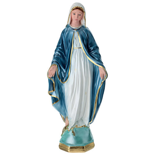 Our Lady of Miracles 60 cm in mother-of-pearl plaster 1