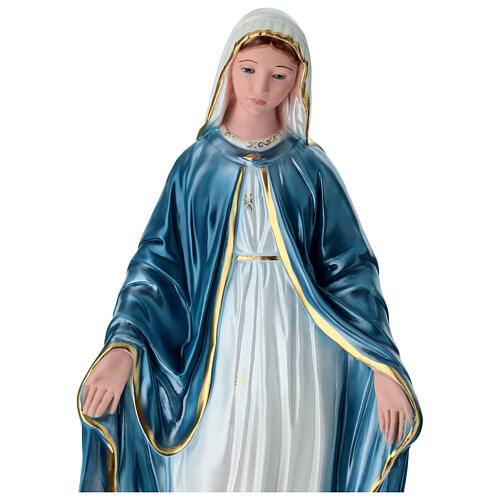 Madonna Miracolosa 60 cm gesso madreperlato 2