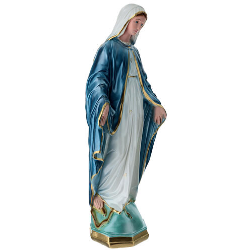 Madonna Miracolosa 60 cm gesso madreperlato 5