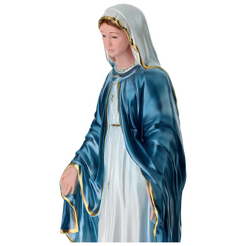 Our Lady of Miracles statue in pearlized plaster, 60 cm 4