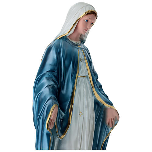 Our Lady of Miracles statue in pearlized plaster, 60 cm 6