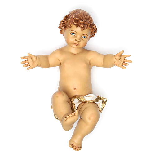 Menino Jesus 37x48 cm para Presépio Fontanini de altura média 125 cm resina 1