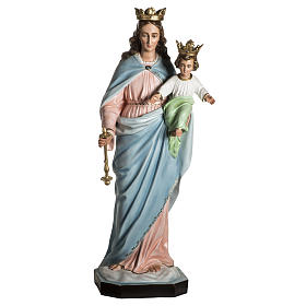 Maria, Hilfe der Christen, aus Kunstharz, 130 cm, Kristallaugen
