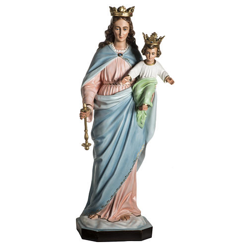 Maria, Hilfe der Christen, aus Kunstharz, 130 cm, Kristallaugen 1