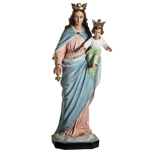 Maria, Hilfe der Christen, aus Kunstharz, 130 cm, Kristallaugen 3