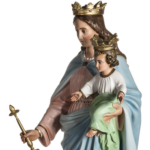 Maria, Hilfe der Christen, aus Kunstharz, 130 cm, Kristallaugen 8