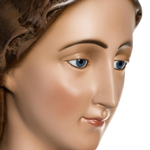 Virgen María Auxiliadora mármol sintético ojos de cristal 130cm 15