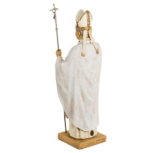Statue Johannes Paul II weiße Kleidung 50 cm, Fontanini 5