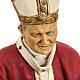 Jean Paul II veste rouge 50 cm résine Fontanini s2