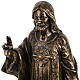 Sagrado Corazón de Jesús 50 cm. resina Fontanini bronceado s2