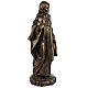 Sagrado Corazón de Jesús 50 cm. resina Fontanini bronceado s4
