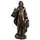 Sagrado Coração de Jesus 50 cm resina Fontanini acabamento bronze s1