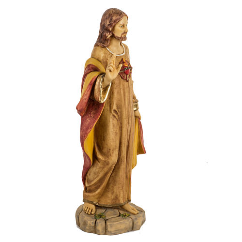 Statua Sacro Cuore di Gesù 50 cm resina Fontanini 5