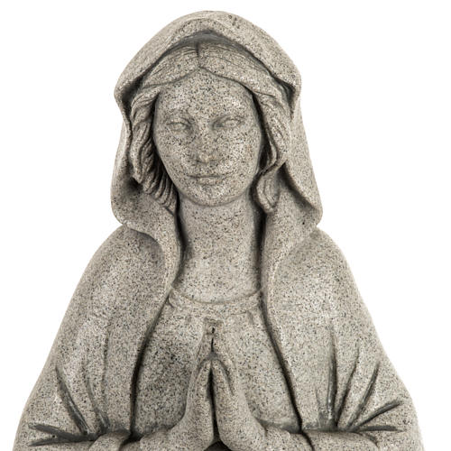 Nossa Senhora de Lourdes 50 cm resina Fontanini acabamento pedra 2