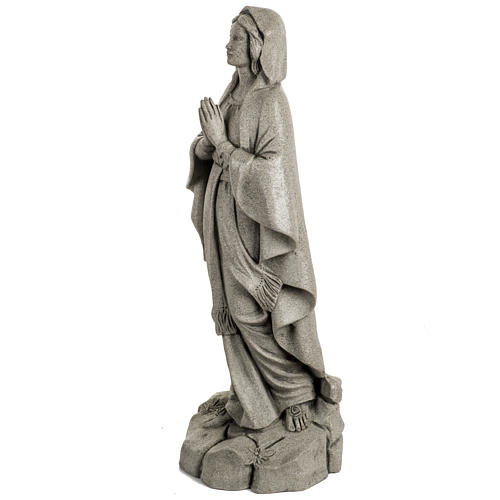 Nossa Senhora de Lourdes 50 cm resina Fontanini acabamento pedra 4