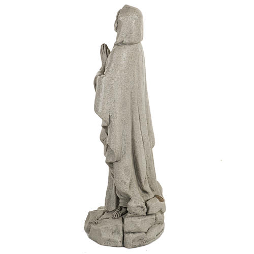 Nossa Senhora de Lourdes 50 cm resina Fontanini acabamento pedra 5