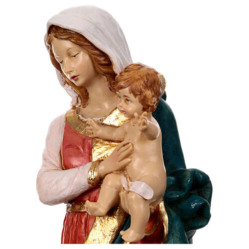 Statua Madonna con bambino 50 cm resina Fontanini 4