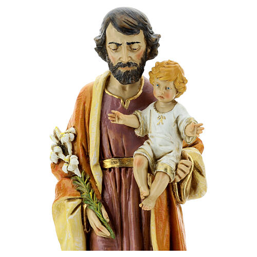 Saint Joseph avec enfant 50 cm résine Fontanini 4