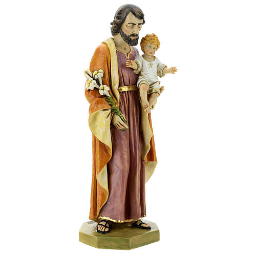 Saint Joseph avec enfant 50 cm résine Fontanini 5
