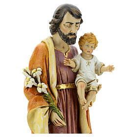 San Giuseppe con bambino 50 cm resina Fontanini
