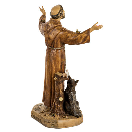 Heilig Franziskus aus Assisi 50 cm Harz Fontanini 6
