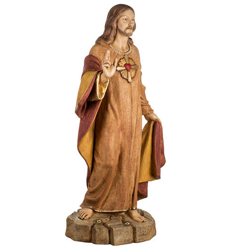 Sacro Cuore di Gesù 100 cm resina Fontanini 3