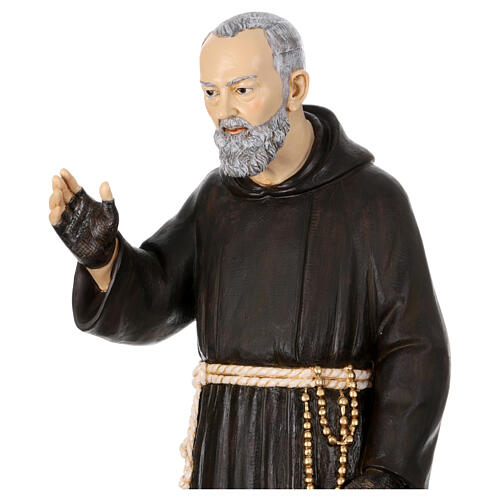 Imagem Padre Pio de Pietrelcina 100 cm resina Fontanini 4