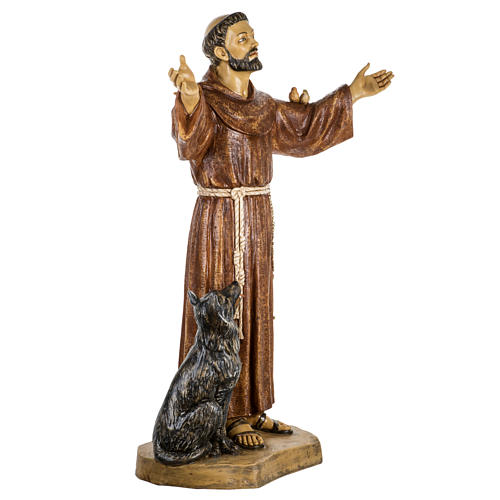Statue Franz von Assisi aus Harz 100cm, Fontanini 3