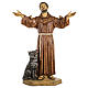 Statue Franz von Assisi aus Harz 100cm, Fontanini s1
