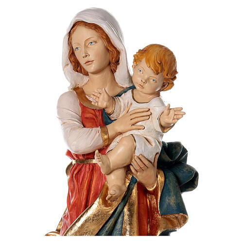 Madonna con bambino 100 cm resina Fontanini 4