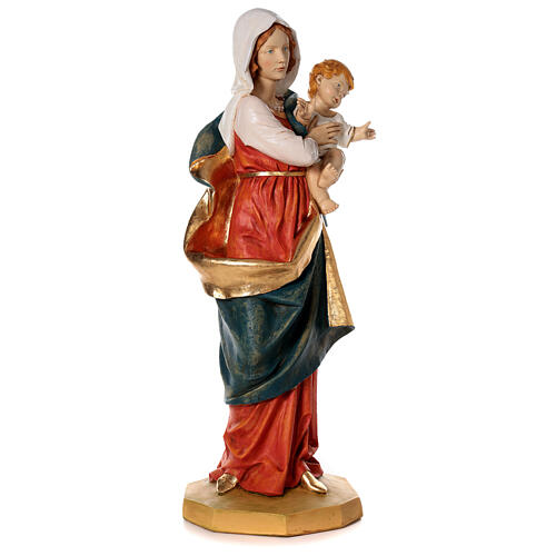 Madonna con bambino 100 cm resina Fontanini 5