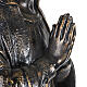 Statue Unsere Liebe Frau in Lourdes aus Harz mit Bronzebeschichtung Fontanini s4