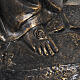 Statue Unsere Liebe Frau in Lourdes aus Harz mit Bronzebeschichtung Fontanini s5