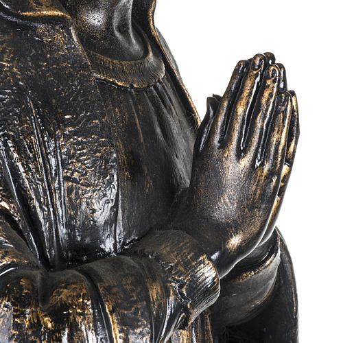 Madonna di Lourdes 100 cm resina finitura bronzo Fontanini 4