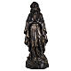 Madonna di Lourdes 100 cm resina finitura bronzo Fontanini s1