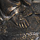 Madonna di Lourdes 100 cm resina finitura bronzo Fontanini s5