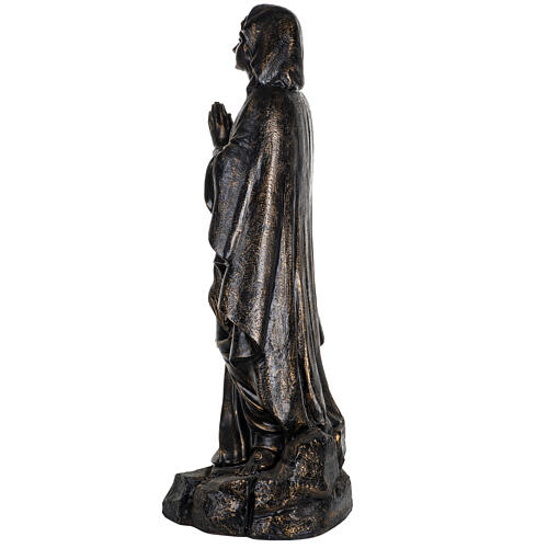 Nossa Senhora de Lourdes 100 cm resina acabamento bronze Fontanini 6