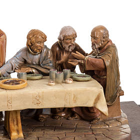 Imagens em Resina e PVC: Última Ceia base madeira 12 cm Fontanini