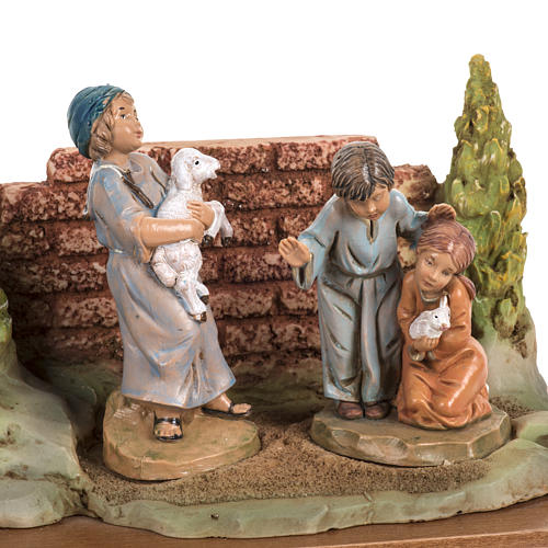 Jesus mit Kinder 12cm, Fontanini 3