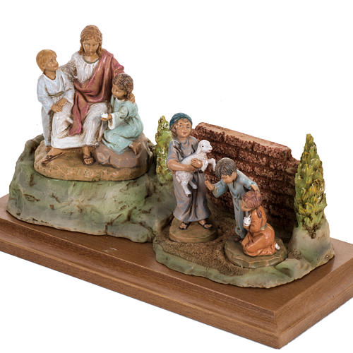 Jesus mit Kinder 12cm, Fontanini 4