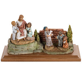 Jesús con los niños 12 cm. Fontanini