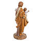 Statue Heiliger Josef 30cm Holz Finish, Fontanini s4